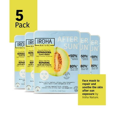 Iroha Nature, Skin Care Mask to Repair and Soothe After Sun Exposure (5 pieces)