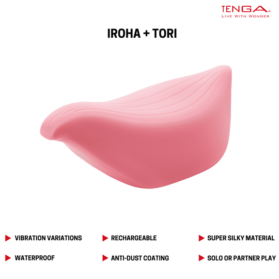Iroha+ Tori Nadeshiko Pink Edition Female Clitoral Vibrator with Charger, 1 Count