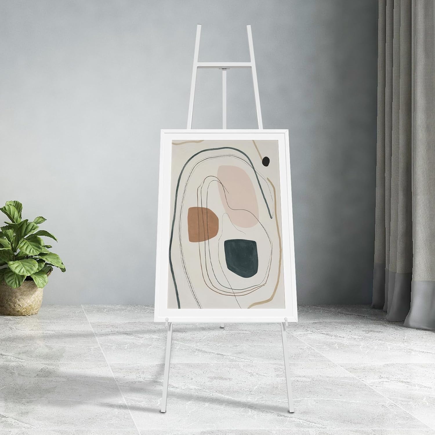 Iron Adjustable Arts & Crafts Easels,Metal Easel Stand with Chain ...