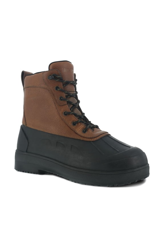 Iron Age Men's Duck Waterproof Work Boot Steel Toe Brown 9.5 EE US