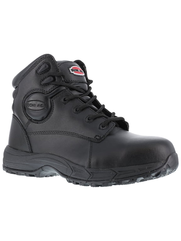 Men's Iron Age 6" Steel Toe Sport Boots, Black 9.5D    (Medium)