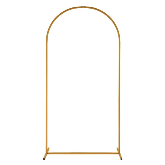 Iron Arch Wedding Decoration 100*200cm Golden Yellow Garden Trellis