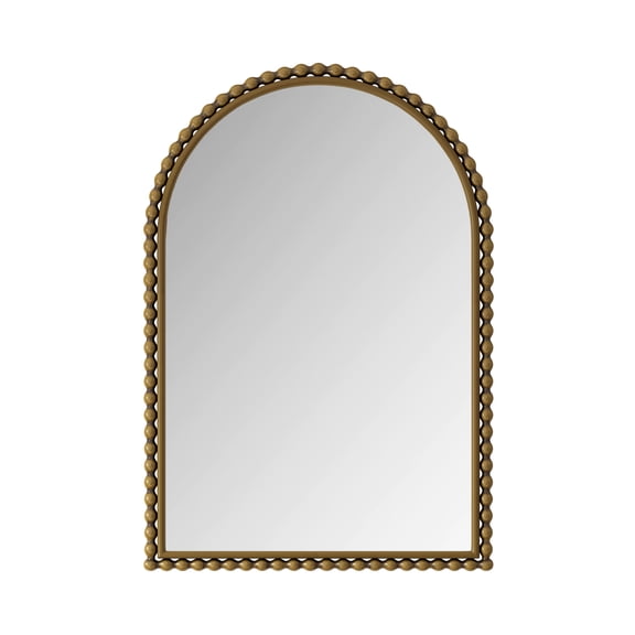 Iron Art Arch Vintage Vanity Mirror, Wall Hanging, Placed On The Table, Suitable For Living Room, Bedroom, Bathroom (Gold)