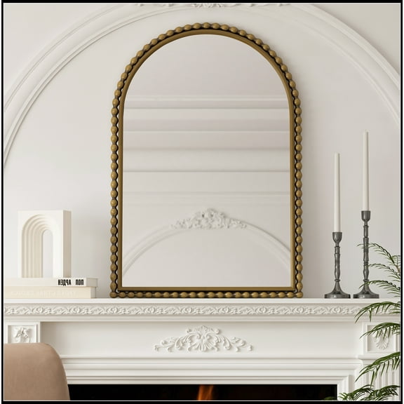Iron Art Arch Vintage Vanity Mirror, Wall Hanging, Placed On The Table, Suitable For Living Room, Bedroom, Bathroom