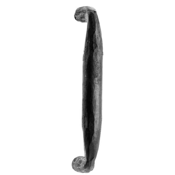 Iron Art Round End Door Pull - Black