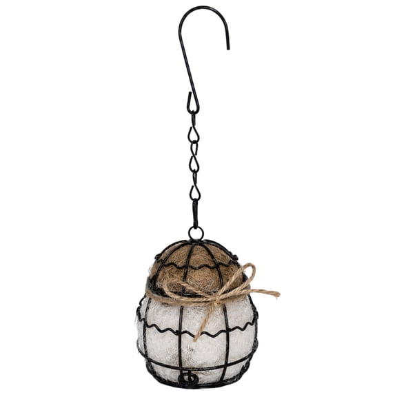 Iron Art Spherical Bird Nest Ball,Hanging Metal Nesting Sphere for Wild Birds,Garden Decorative Craft
