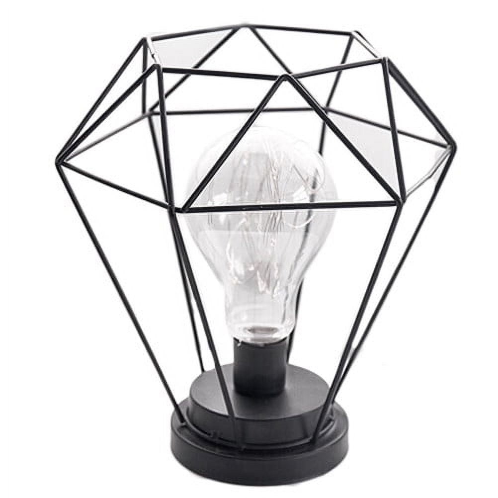 Iron Art Table Lamp Minimalist Hollow Desktop Light Desktop Night Light