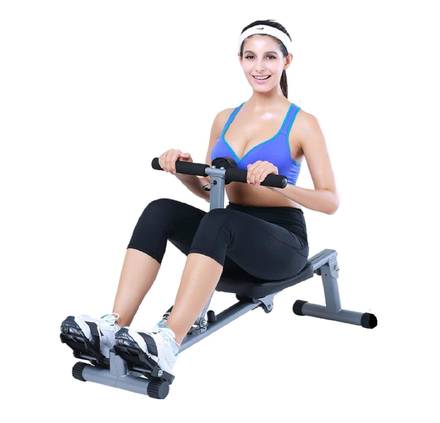 Iron Bar Fitness Rowing Machine: Full Body Workout for Weight Loss and Stay in Shape