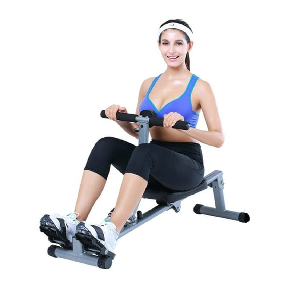 Iron Bar Fitness Rowing Machine: Full Body Workout for Weight Loss and Stay in Shape