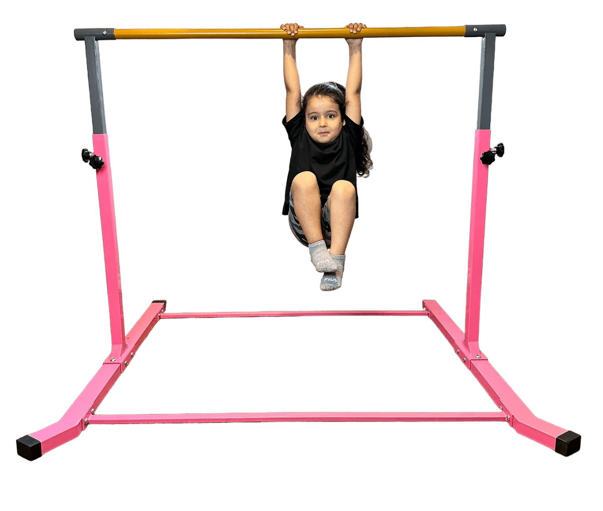Iron Bar Gymnastics Bar Height Adjustable Kip Bar 3 FT 5 FT Ages 314