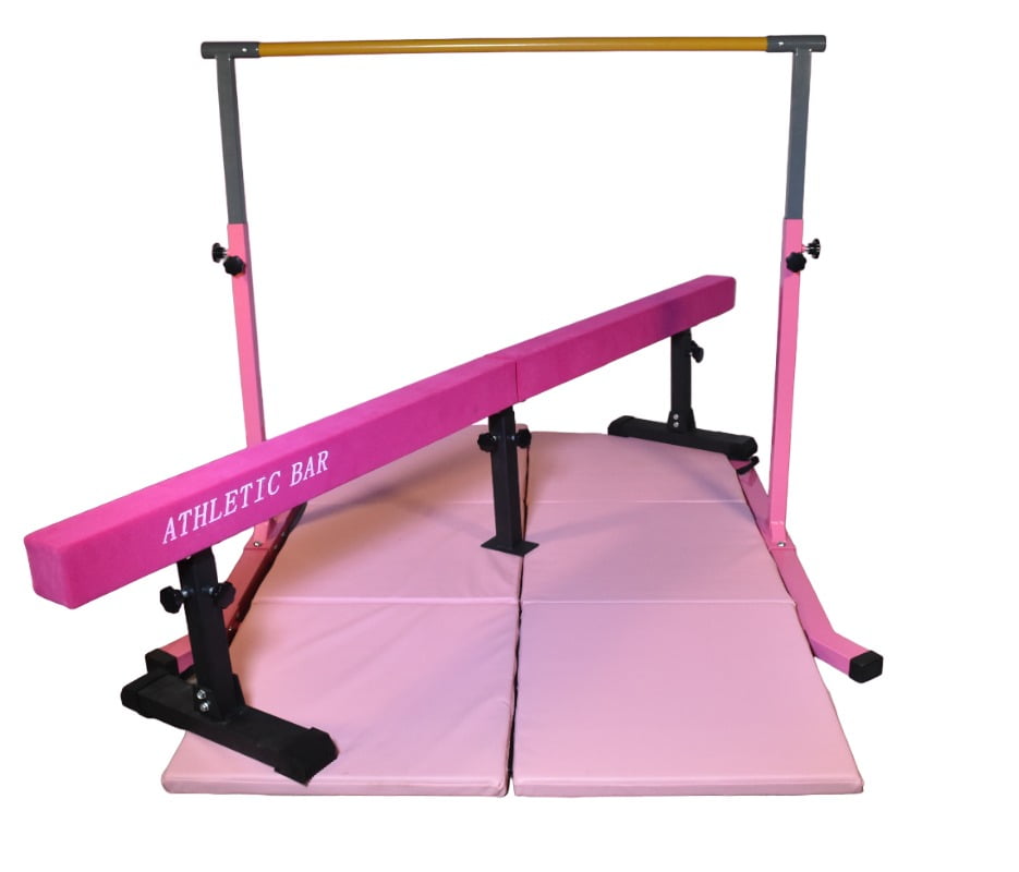 Iron Bar Gymnastics Bar Horizontal Bar 5 FT Height Adjustable Kip Bar