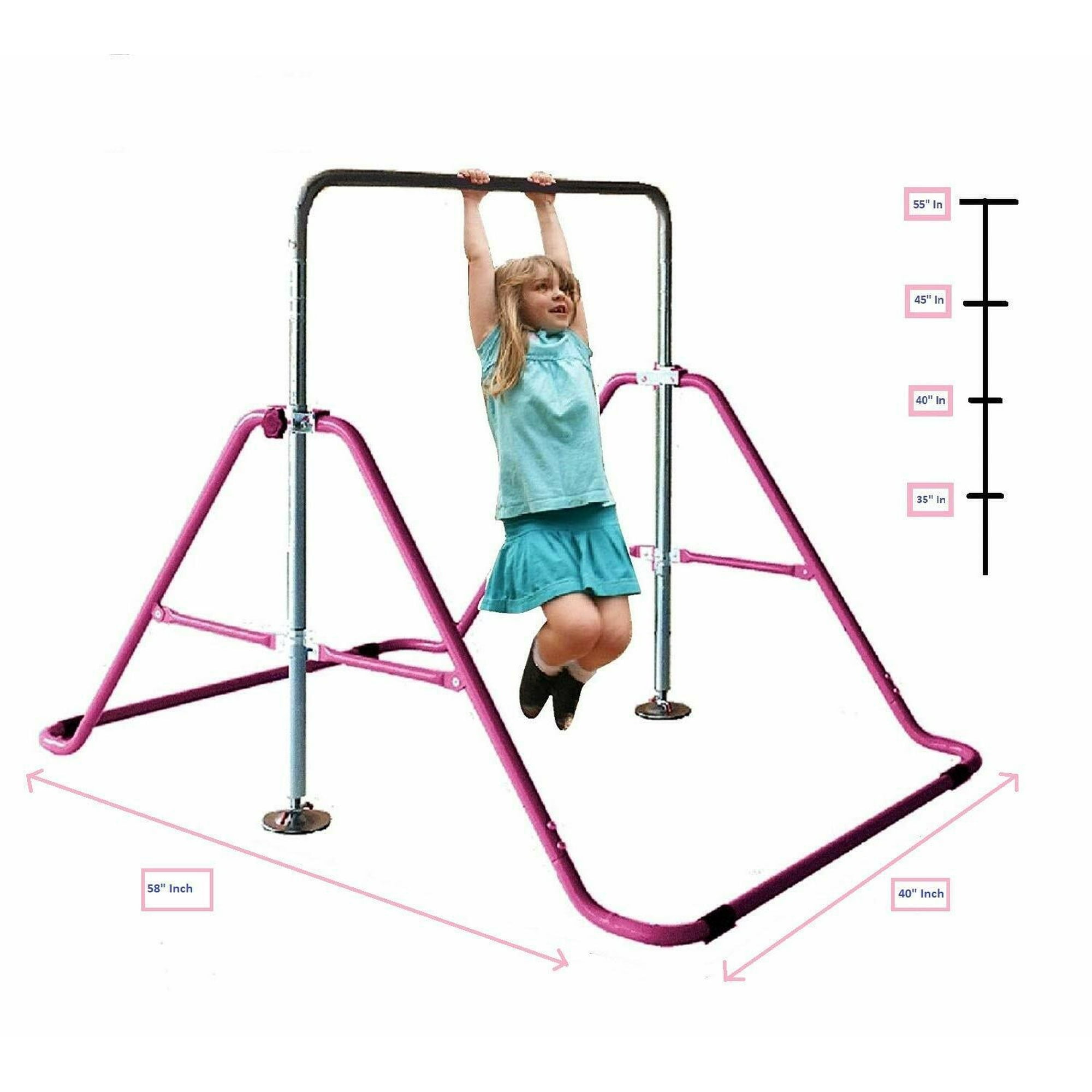 Iron Bar Kids Jungle Gym Monkey Bar, Kip Bar, Adjustable Climb Tower