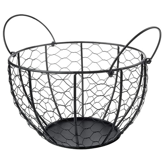 Iron Basket Creative Fruit Basket Countertop Fruit Bowl Egg Container for Kitchen