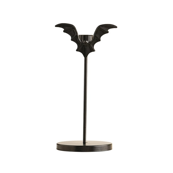 Iron Bat Candelabra Halloween Decoration Taper holder Easy Setup Festive Home Haunting Accent