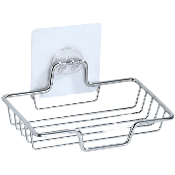 Iron Bathroom Corner Shelf - Wall Mounted Storage Rack for Shower Caddy, Kitchen Organizer, Rustproof Adhesive Hanging Shelves