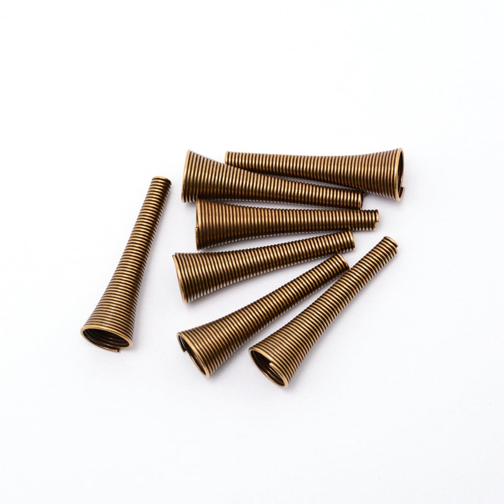 Iron Bead Caps Cone Antique Bronze 30~32x9.5mm Hole: 2.5mm 12pcs/bag