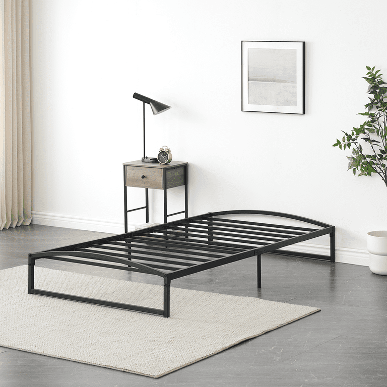Raised metal bed frame discount