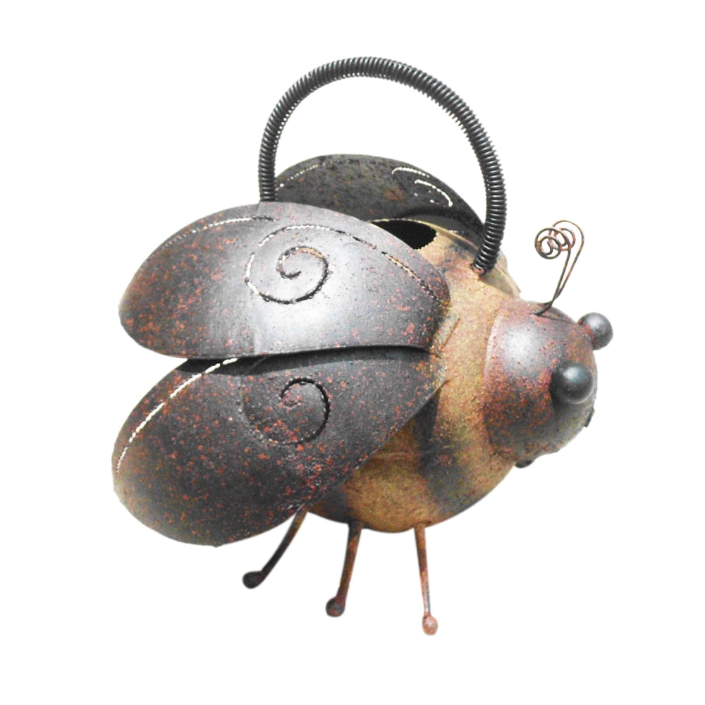 Handmade Multicolor Iron Bee Garden Watering Can