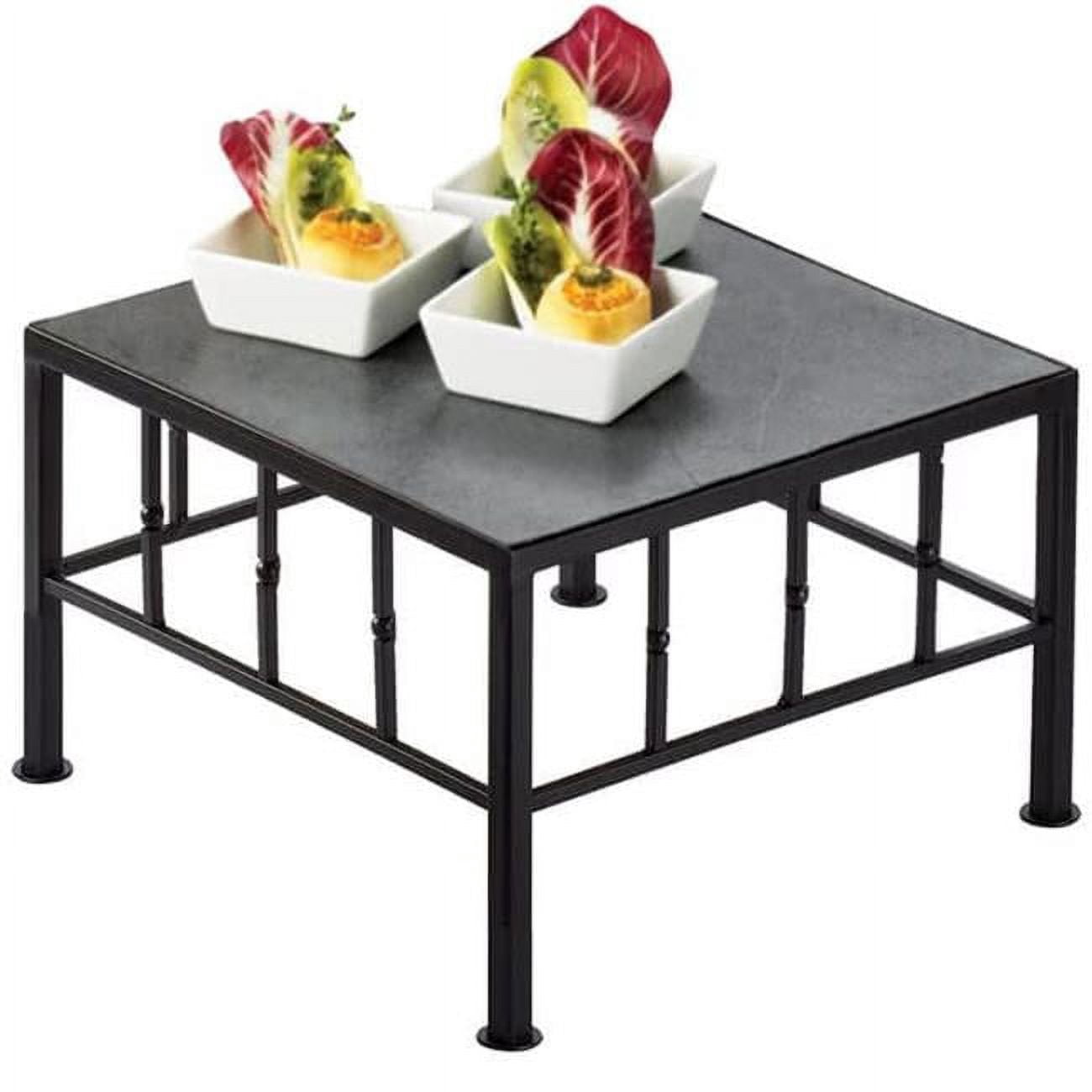 Slate Risers Iron Black Square Riser with Slate Top - 12 x 12 x 7 in. - Walmart.com