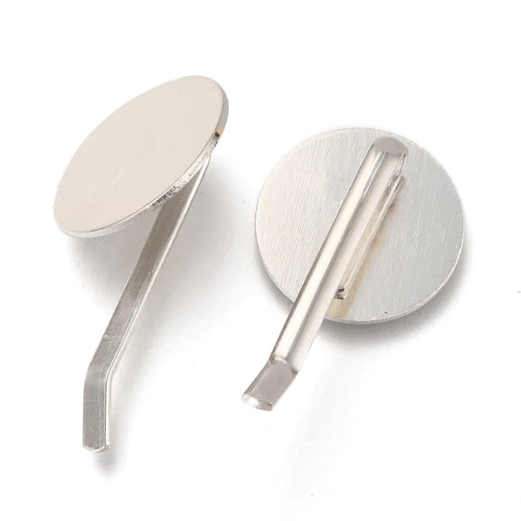 Iron Bobby Pin Findings Pony Hook Platinum 31x18x8.9mm
