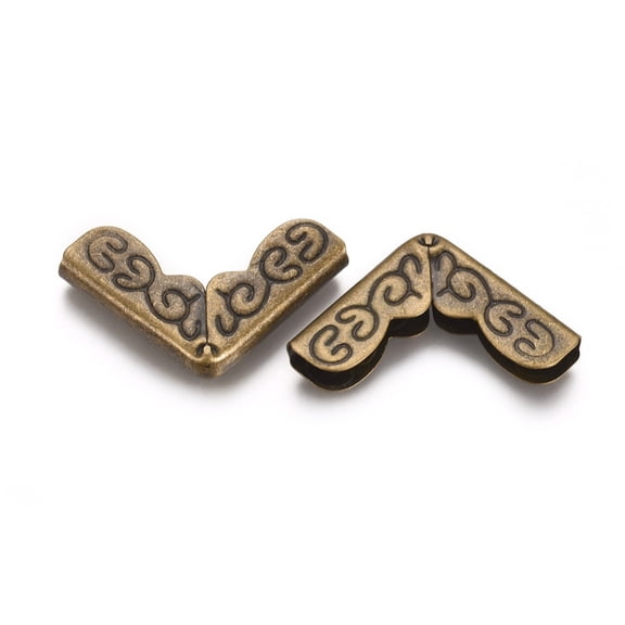 Iron Book Albums Menus Folders Corner Protectors Antique Bronze 23.4x13.3x3mm Fit For 1.7mm thick Book Material Iron