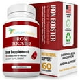 thumbnail image 1 of Iron Booster - Dietary Supplement for Women with Vitamin C, B12 & Folic Acid - Boost Red Blood Cell Production- Best Iron Supplements for Anemia - Raw Iron Vitamins 60 Capsules, 1 of 7