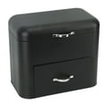 thumbnail image 1 of Iron Bread Box 2 Shelves Large Capacity Large Farmhouse Bread Container for Bread Bagels Cookies Black, 1 of 8