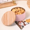thumbnail image 1 of Iron Cake Storage Tin – Wrought Iron Gift Box for Thousand Layer Cake, Snowflake Cake, Cookies, Candy, Snacks – Sealed Food Container for Home, Picnic, Gift Use – 13.7x13.7x8.3cm, 1 of 4