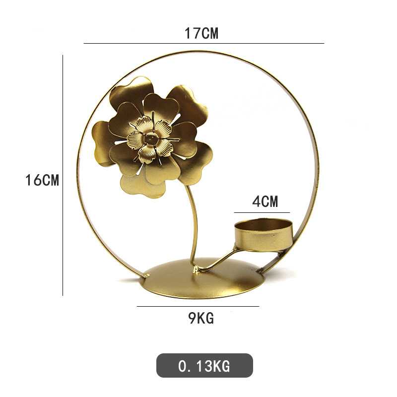 Iron Candle Holder Metal Candle Stand Iron Candlestick Metal Craft Home