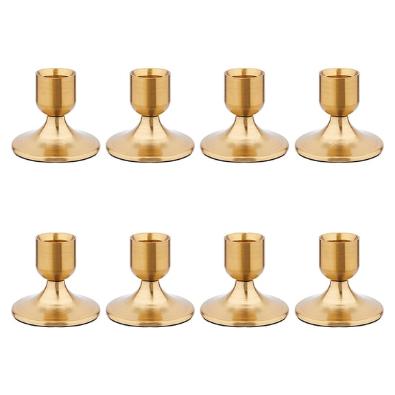 Iron Candle Holders for Rustic Wedding Party Birthday Holiday Decoration Cone Raw(Unplated) 6.75x5.8cm Inner Diameter: 2.2cm Gold
