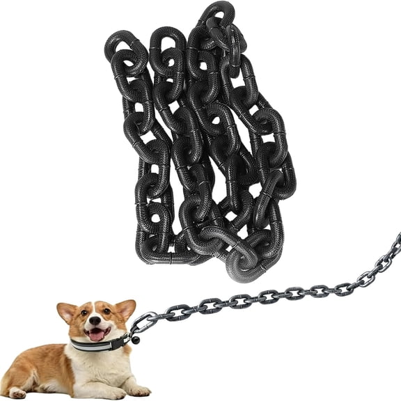 Iron Chain Leash - Big Chain Leash, Chain Link Leash Fake Large Chain Leash for Fun
