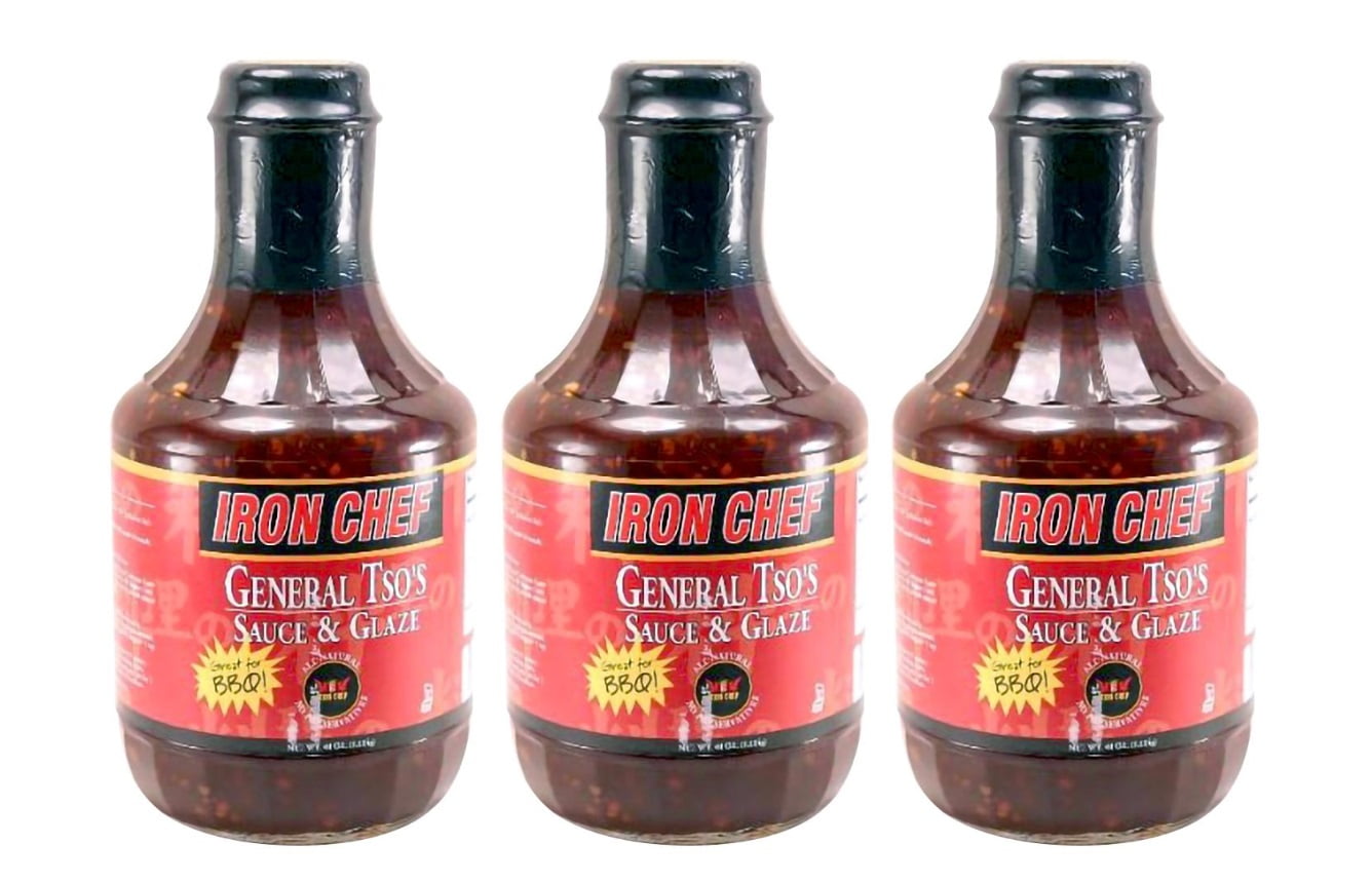 Iron Chef General Tso's Sauce and Glaze, 40 oz (3 Pack)