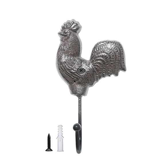 Iron Chicken Wall Hook For Keys Hats And Coat Chicken Shaped Hanger for Kitchen Or Entryway Organization