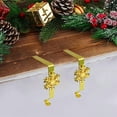 thumbnail image 1 of Iron Christmas Stocking Holder Hooks with Decorative Elements - Strong Over Door Hanger for Holiday Decorations and Wreaths, 1 of 6