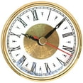 thumbnail image 1 of Iron Clock Insert With Gold/Silver Trim And Roman/Arabic Numerals For Kitchen, Office Timepieces, 1 of 8