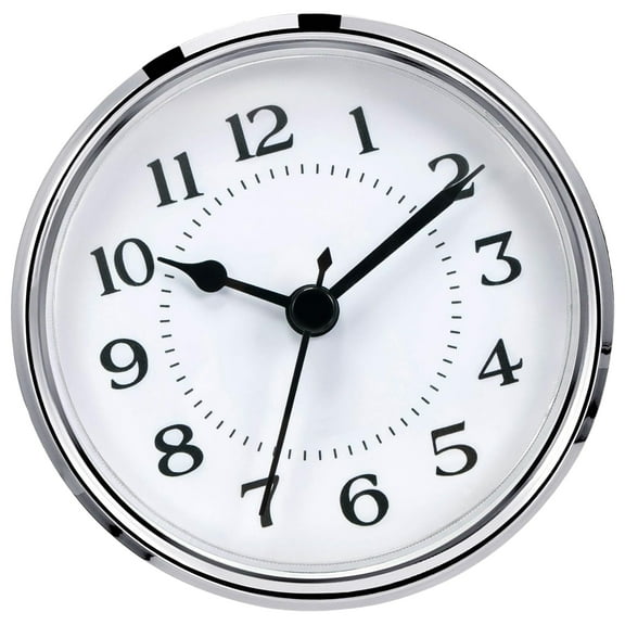 Iron Clock Insert With Gold/Silver Trim And Roman/Arabic Numerals For Kitchen, Office Timepieces