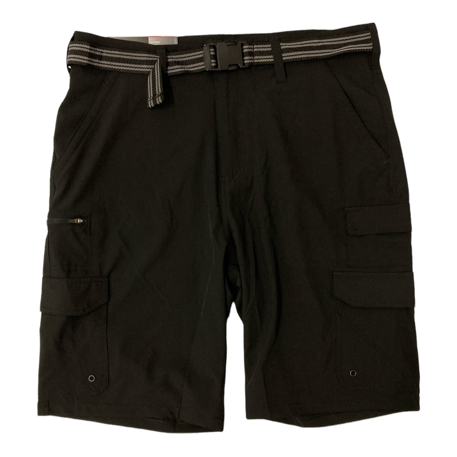 Iron Co Men's Belted Stretch Performance Hybrid Cargo Shorts Iron Co Men's Belted Stretch Performance Hybrid Cargo Shorts