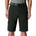 thumbnail image 1 of Iron Co Men's Belted Stretch Performance Hybrid Cargo Shorts (Black, 40), 1 of 4