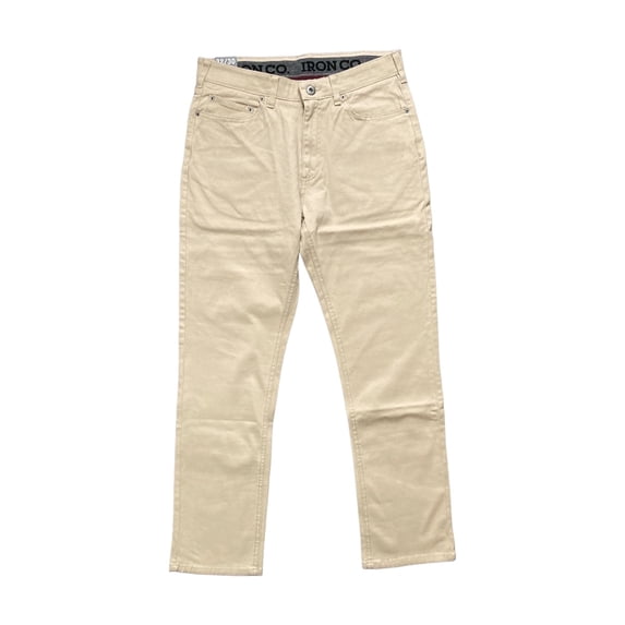Iron Co. Men's Classic Stretch Comfort Patriot Pants, Flexible Straight Leg (Vintage Wheat, 36/34)