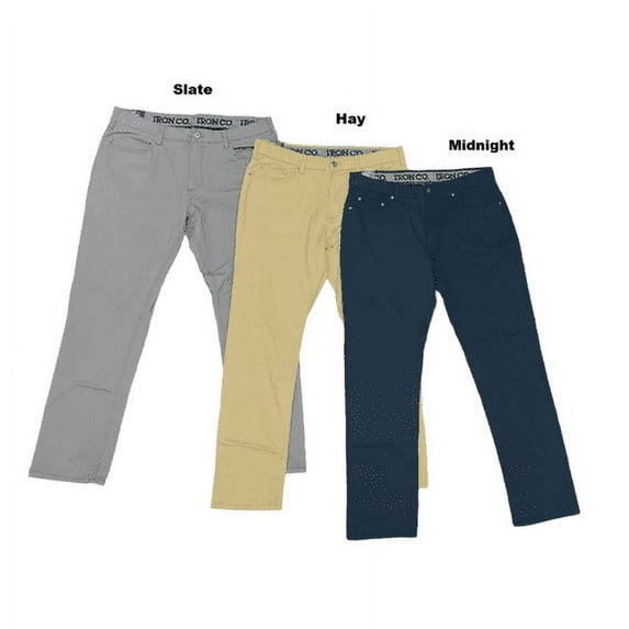Iron Co. Men's Classic Stretch Comfort Patriot Pants, Straight Leg (Grey Flannel, 32/30)