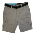 thumbnail image 1 of Iron Co Men's Comfort Flex Waistband Stretch Twill Cargo Short (Graphite, 34), 1 of 1