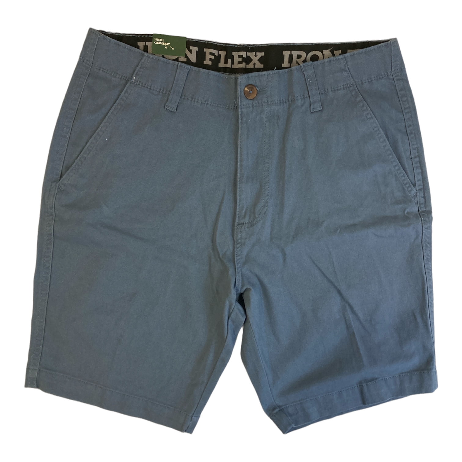 Iron Co. Mens Comfort Flex Waistband Stretch Shorts Pelican 38 at