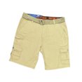 thumbnail image 1 of Iron Co. Men's Flex Waist Stretch Cargo Shorts w/ Solid Belt (Boardwalk, 36), 1 of 2