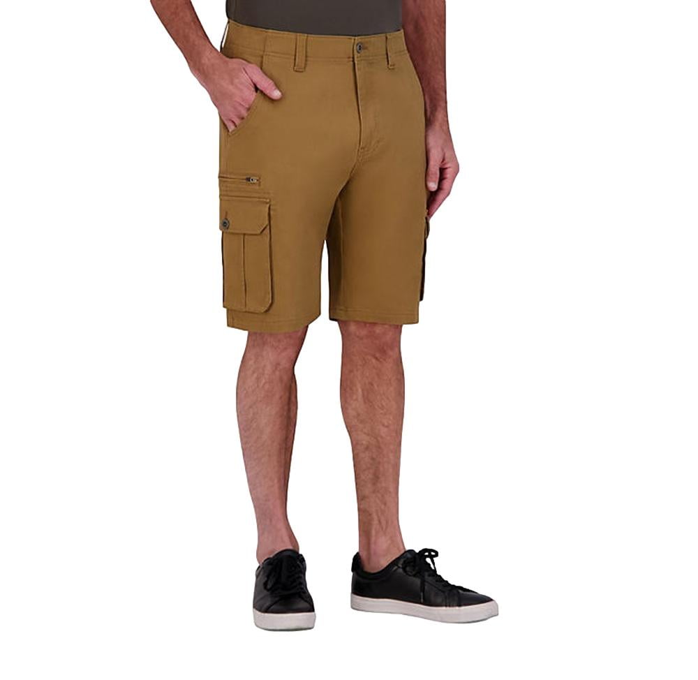 Iron Co  Men's Stretch Cargo Shorts in Carmel Size 36