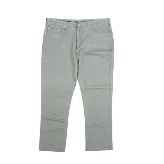 Iron Co. Men's Twill Classic Comfort Straight Leg Stretch Patriot Pants (Harbor Grey, 40/30)