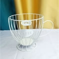 thumbnail image 1 of Iron Coffee Capsule Storage Basket (1-Pack) - Holds 50 Pods, Modern Decorative Organizer for Kitchen Countertop, 1 of 5