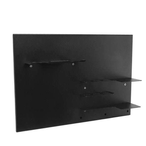Iron Coffee Handle Storage Rack Wall Mounted Organizer for Coffeeware Portafilter Space Saving Utility Hanger Bracket for Cafe Kitchen - 15.7 Inches / 40.0 cm Black