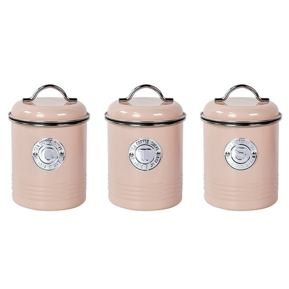 Iron Coffee Suger Tea Food Storage Container Sealed Cans Pots with Silicone Sealing Ring B