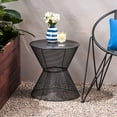 thumbnail image 1 of Iron Construction - Hourglass Shape Design - Any Outdoor Setting - Timeless Patio Table, 1 of 5