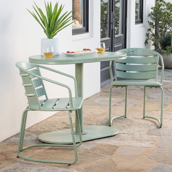 Iron Construction - Resistant to Outdoor Conditions - Backyard Dining - Blends with Surroundings